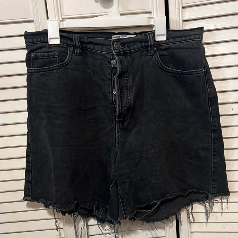 Garage Black Jean Shorts